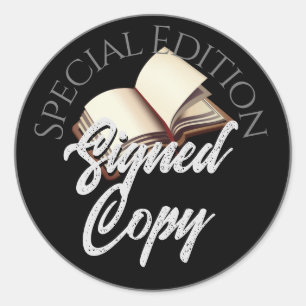 Sticker Rond Édition spéciale Signé noir