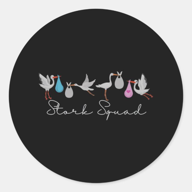 Sticker Rond Édition Travail Et Livraison De L'Infirmière De L' (Devant)