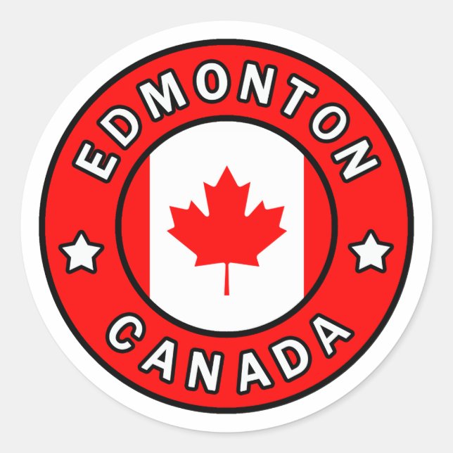 Sticker Rond Edmonton Canada (Devant)