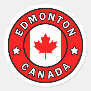 Sticker Rond Edmonton Canada