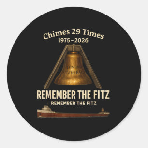 Sticker Rond Edmund Fitzgerald, Souvenez-vous du Grand Fitz des
