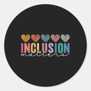 Sticker Rond Éducation Spéciale Inclusion Des Enseignants S Adh