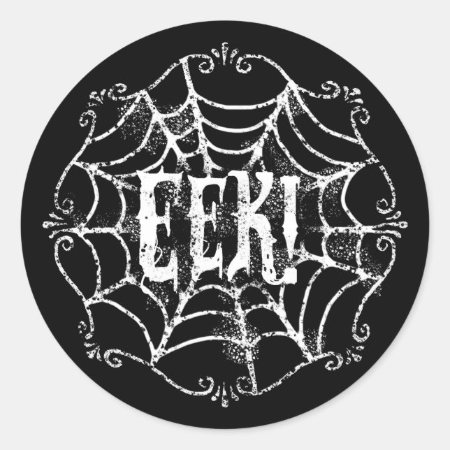 Sticker Rond EEK Cobweb (Devant)