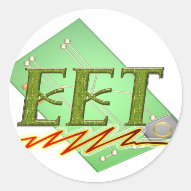STICKER ROND EET - LOGO DE LA COMMISSION DES CIRCUITS TECHNIQUE (Devant)