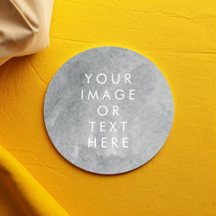 Sticker Rond Effet de peinture aquarelle de votre propre texte