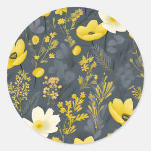 Sticker Rond Effet vintage sur le bois vieilli
