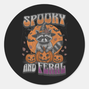 Sticker Rond Éffrayant Et Feral Super Pour Les Amateurs De Racc