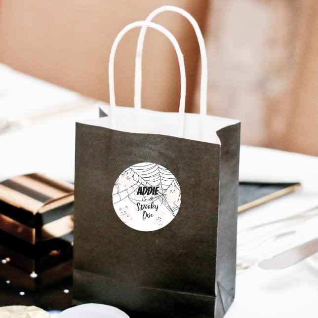 Sticker Rond Éffrayant | Halloween 1er anniversaire | Fantômes  (Créateur téléchargé)