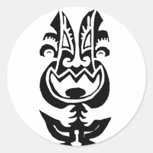 Sticker Rond Effrayer