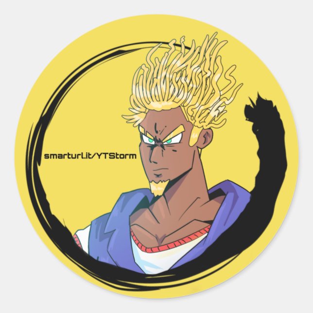 Sticker Rond efloW de solides solubles (Devant)