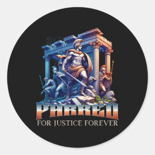 Sticker Rond Égalité des droits civiques Liberté Patriot Justic