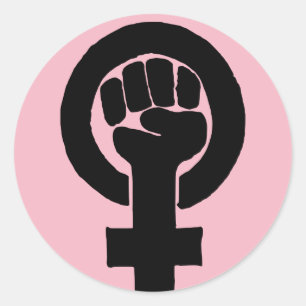 Sticker Rond Égalité des droits des femmes