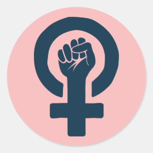Sticker Rond Égalité des droits des femmes