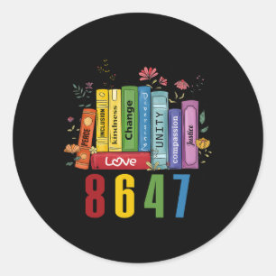 Sticker Rond Égalité des droits Fleurs du livre 8647 Femme fémi