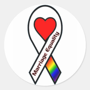 Sticker Rond Égalité matrimoniale