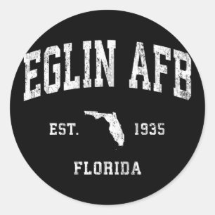 Sticker Rond Eglin Afb Floride Sports sportifs