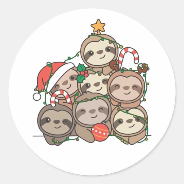 Sticker Rond Église de Sloth (Devant)