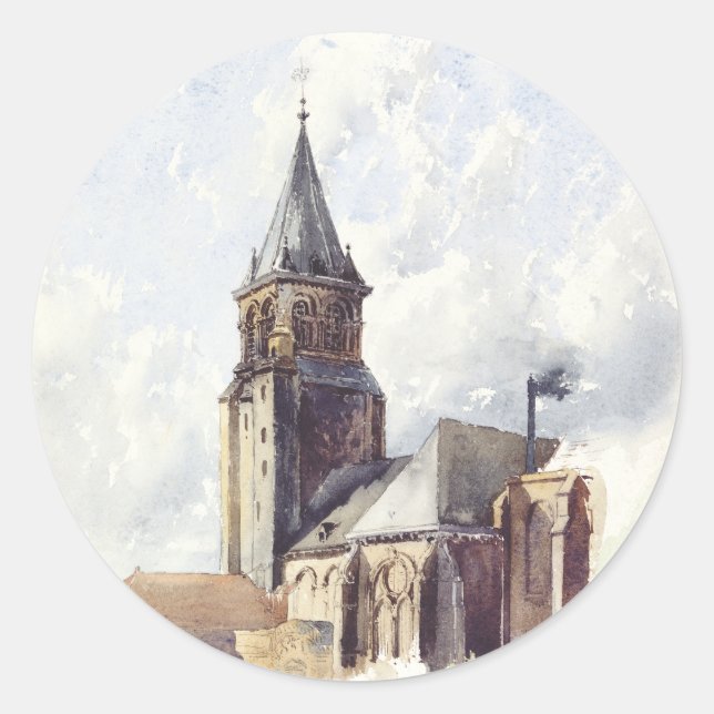 Sticker Rond Église Saint-Germain-des-Prés Paris (Devant)