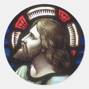 Sticker Rond Église Windows 025
