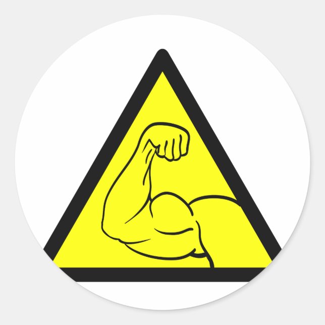 Sticker Rond ego surdimensionné (Devant)