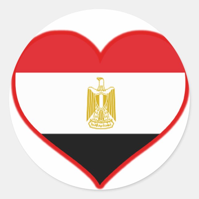 Sticker Rond Egypte Amour (Devant)