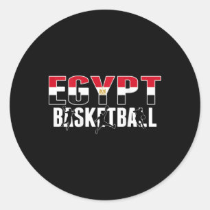 Sticker Rond Égypte Bysketbyll fans Jersey Fière Sport égyptien
