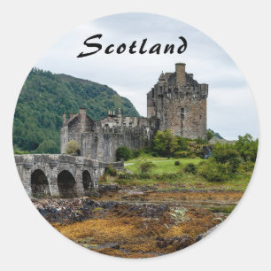 Sticker Rond Eilean Donan Castle, Loch Duich - Ecosse, Royaume-