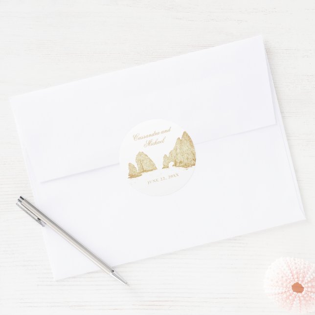 Sticker Rond El Arco |  Cabo San Lucas MEXICO Welcome (Enveloppe)