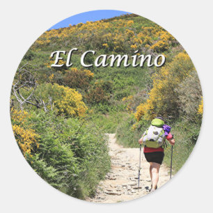 Sticker Rond El Camino de Santiago de Compostela, Espagne, sent