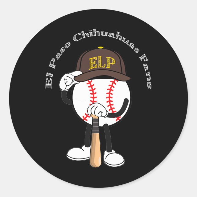 Sticker Rond El Paso Chihuahuas_sd_milb_001 (Devant)