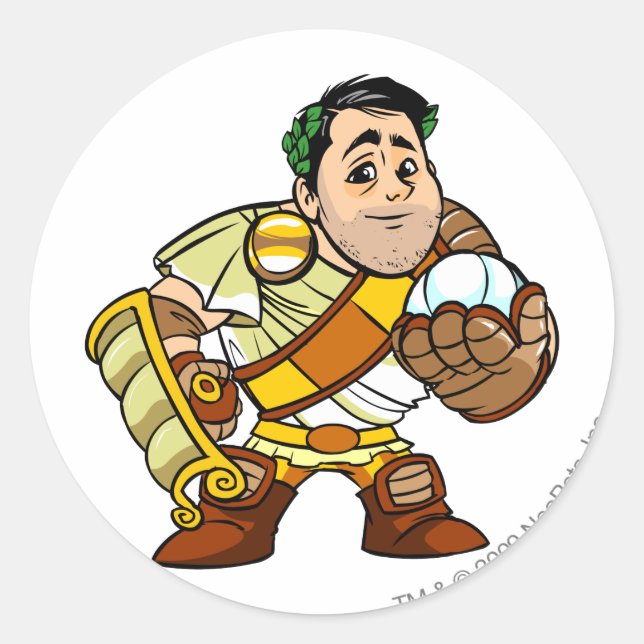 Sticker Rond El Picklesaur Personnel Altador Joueur (Devant)