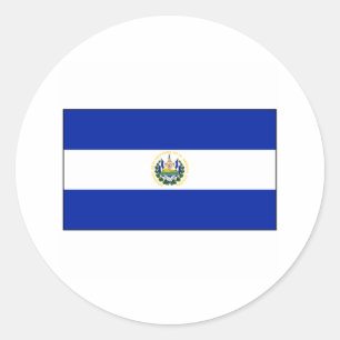 Sticker Rond El Salvador FLAG International