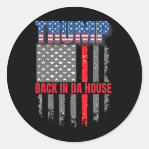 Sticker Rond Électeur républicain Trump 20243