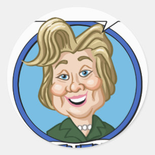 Sticker Rond Election 2016 de Hilary Clinton