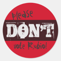 Election 2016 S'il vous plaît ne votez pas Rubio a