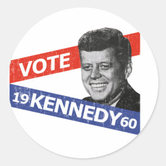 Sticker Rond Élection JFK Kennedy