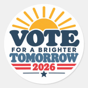 Sticker Rond Élection Pour un Lendemain Plus Lumineux 2026