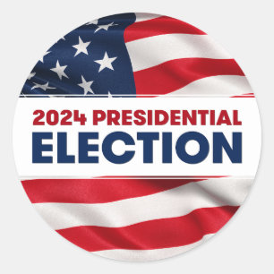 Sticker Rond Élection présidentielle américaine de 2024
