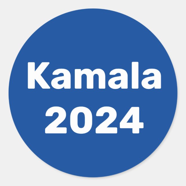 Sticker Rond Élection présidentielle de Kamala 2024 (Devant)