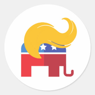 Sticker Rond Élection présidentielle de Trump en 2024