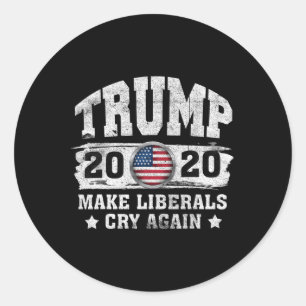 Sticker Rond Élection Trump 2020 Président Républicain Politiqu