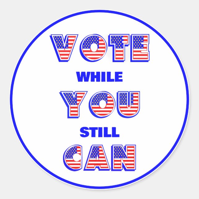 Sticker Rond Élections intermédiaires 2026 (Devant)