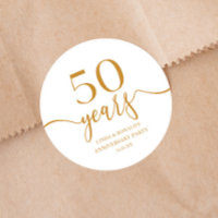 Élégant 50e anniversaire de Mariage Champagne