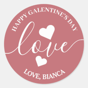 Sticker Rond Elégant Best Friends galentine's day Bestie