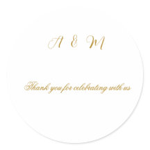 Élégant Boho Doré Faux Métallic Cadeau Mariage Cla