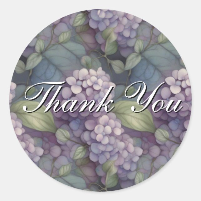 Sticker Rond Elégant chic pourpre pourpre chic aquarelle fleuri (Devant)