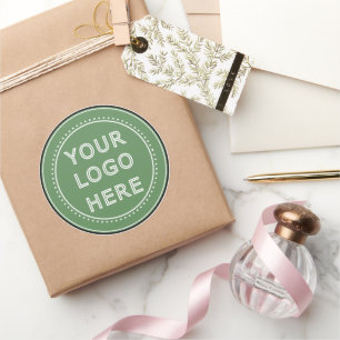 Sticker Rond Élégant, contemporain, poli et personnalisable.