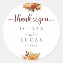 Élégant Mariage de cadre à fleurs orange