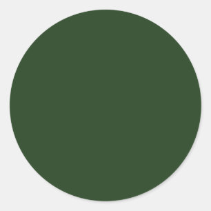 Sticker Rond Élégant Modèle blanc vert olive