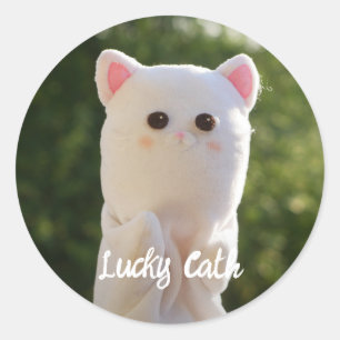 Sticker Rond Elégant Moderne Simple Photo personnalisée